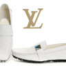 LV moccasin white