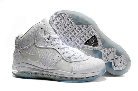 Lebron 8 VIII All White