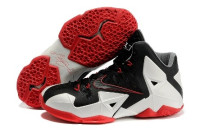 LeBron 11 black/white/red