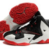 LeBron 11 black/white/red