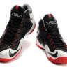 LeBron 11 black/white/red