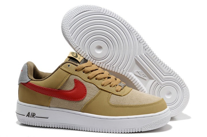 Air Force One Low 1 sand/red