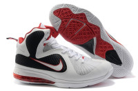Lebron 9 IX white/black/red 