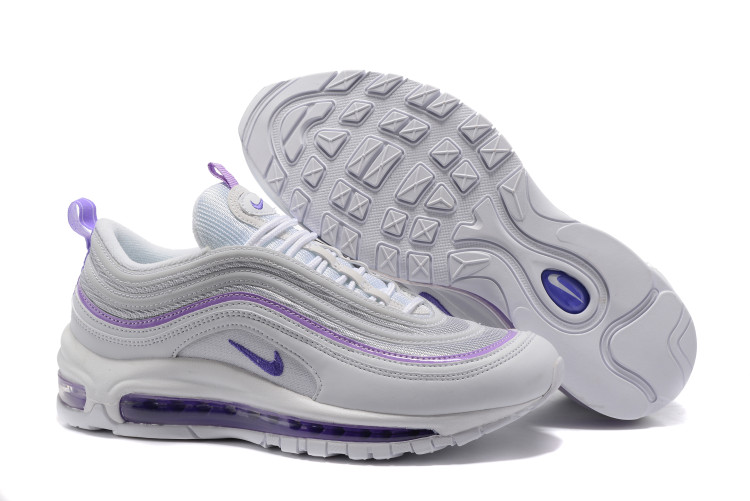 NIKE AIR MAX 97 white purple