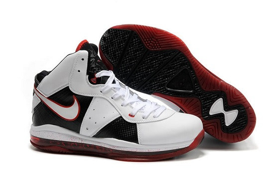 Lebron 8 VIII White Black Red