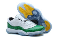 JORDAN 11 low Snakeskin white "Nightshade"