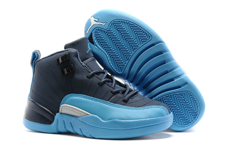 Jordan 12 детские navy/blue
