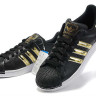 adidas superstar 2 II black/gold/white