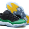 JORDAN 11 low Snakeskin black