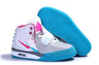 Nike Air Yeezy 2 (white/grey/blue/pink) wmns