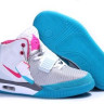 Nike Air Yeezy 2 (white/grey/blue/pink) wmns