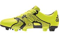 ADIDAS  X 15.1 FG/AG LEATHE  black yellow white acid