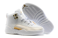 Jordan 12 детские white/gold