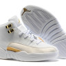 Jordan 12 детские white/gold