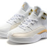 Jordan 12 детские white/gold