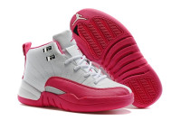 Jordan 12 детские White/pink