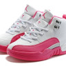 Jordan 12 детские White/pink