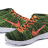 Nike Flyknit Trainer Chukka Green/Orange