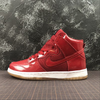 NIKE SB DUNK HIGH TRD QS lacquered red white