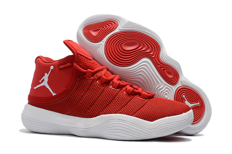 Jordan Super.Fly Flyknit University Red/White 2017