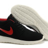 Roshe Run suede black/red