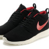 Roshe Run suede black/red