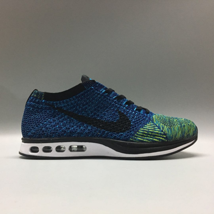 Nike Air Max Flyknit Racer blue green white black