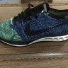 Nike Air Max Flyknit Racer blue green white black