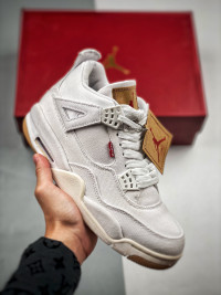 NIKE AIR JORDAN 4 LEVIS WHITE AO2571-100