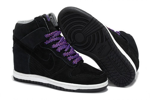 Nike dunk sky high Black/white -Purple Trendy