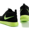 Roshe Run suede black/green