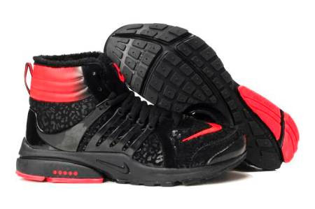 Nike Presto зимние (black red)