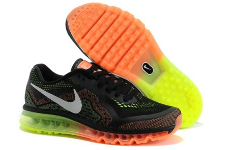 air max 2014 black/salat/orange