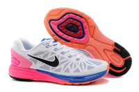 Nike LunarGlide 6 white/blue/pink