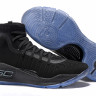 Under Armour Curry 4 All Black/Ice Blue 