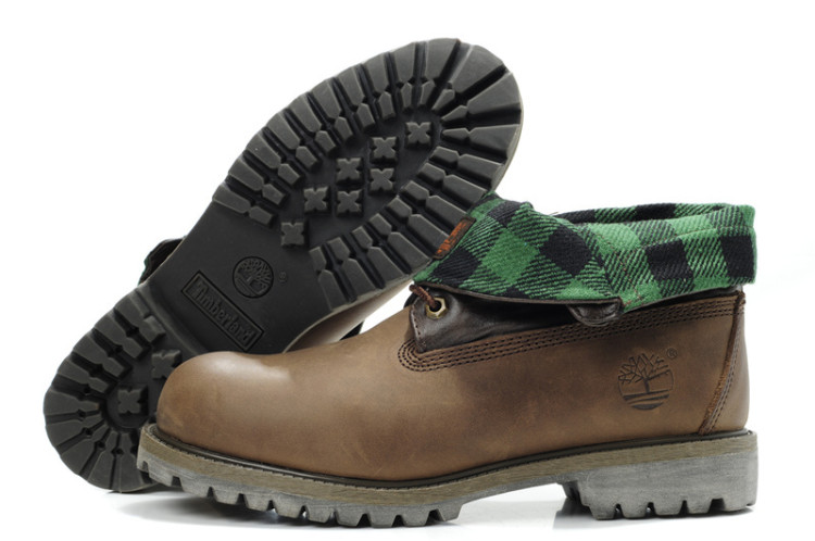 Timberland Мужские ботинки Roll-Top (Brown/green)