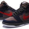 Nike Dunk High Prm brown/darkblue/red