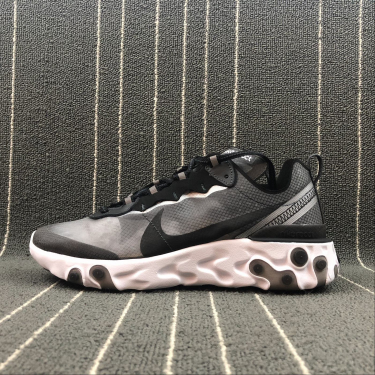 NIKE REACT ELEMENT 87 black white