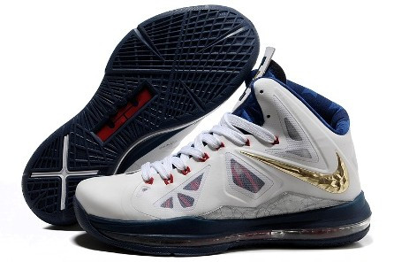 LeBron James X (10) (white blue gold)