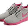 Roshe Run suede gray/pink