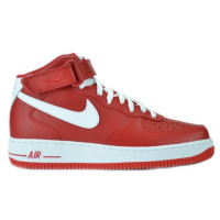 nike Air force 1 mid white/red