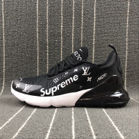  Nike Air Max 270 x LV x Supreme black white