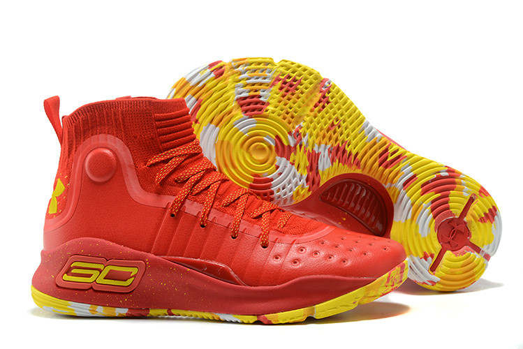 Under Armour Curry 4 Red/Yellow