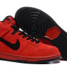 Nike Dunk high зимние (red)
