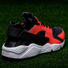 Nike Air Huarache red black grey