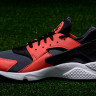 Nike Air Huarache red black grey