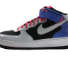 nike Air force 1 mid (white/black/blue)