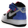 nike Air force 1 mid (white/black/blue)