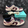 NIKE SB DUNK LOW BURGUNDY AND GREY