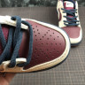 NIKE SB DUNK LOW BURGUNDY AND GREY